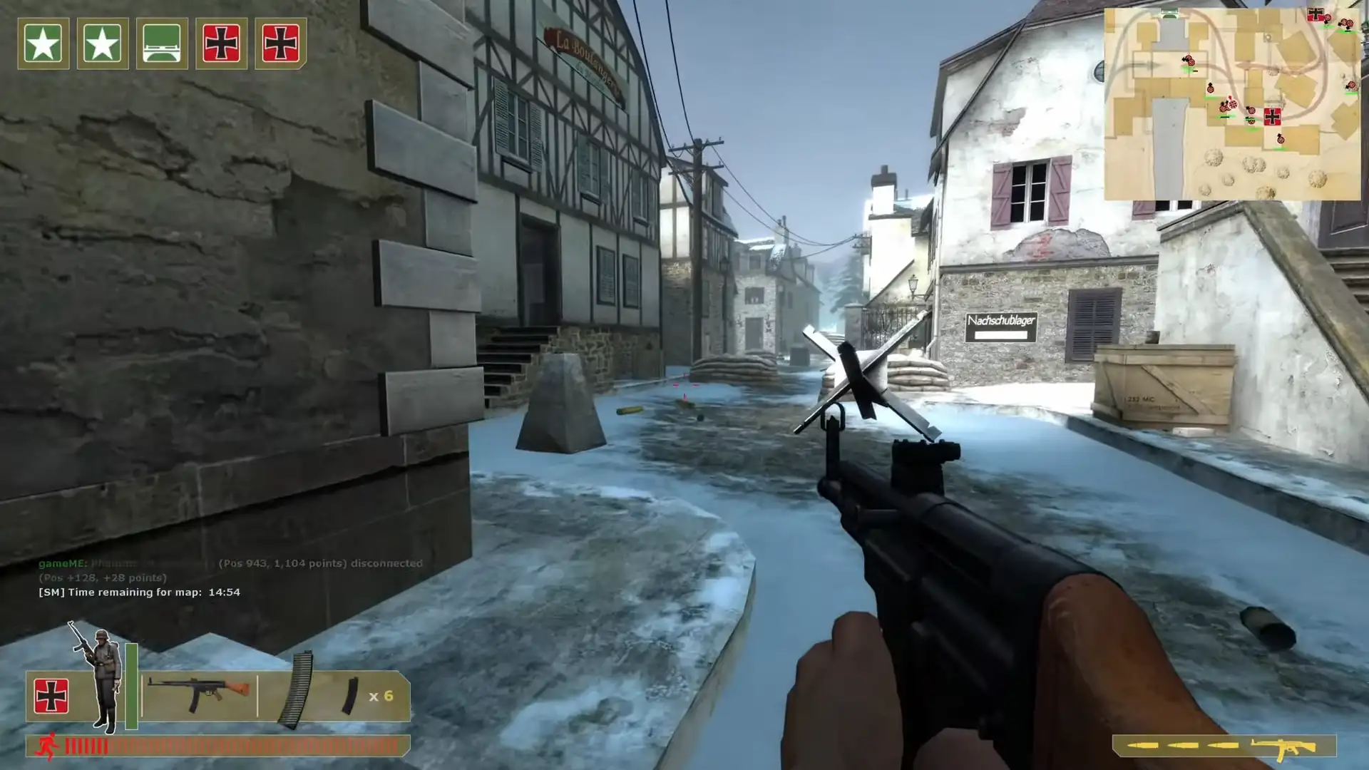 a snow and ice covered city