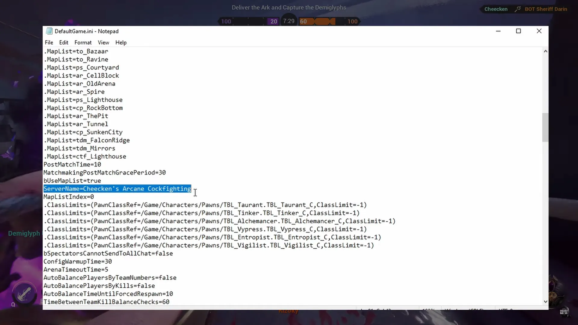 adding maps is done with '.MapList=' attributes