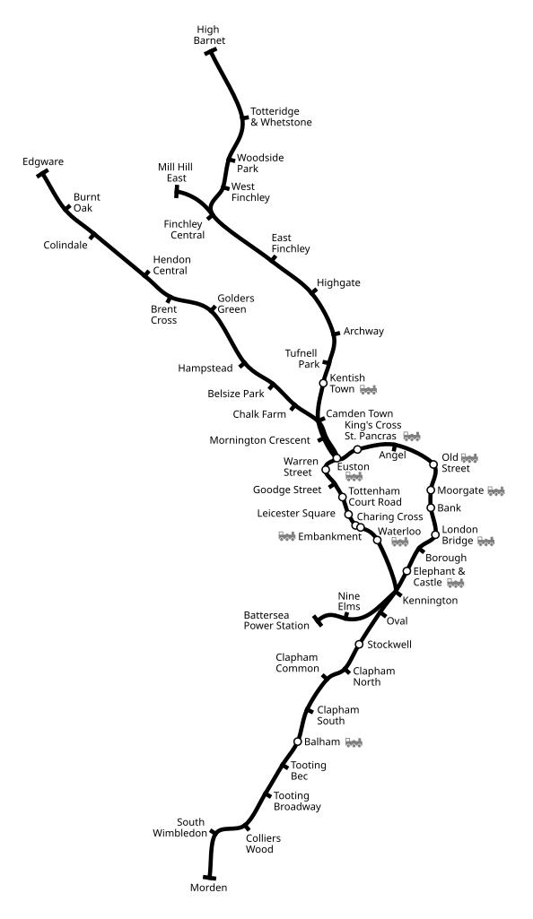 Showcasing a trainline's many stops.