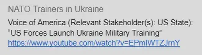 An example of a stakeholder labelled from the USA.