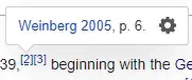 A screenshot of the WW2 wiki page with the number 2 citation hovered over with the mouse, showcasing the source used on the article.