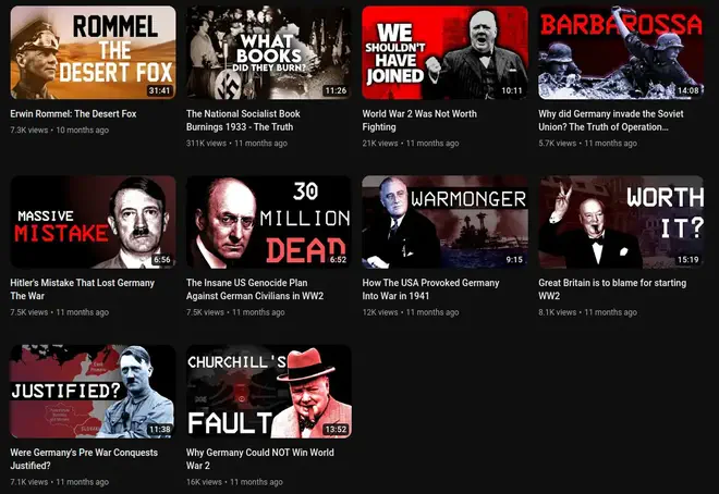 A screenshot featuring the titles mentioned above.