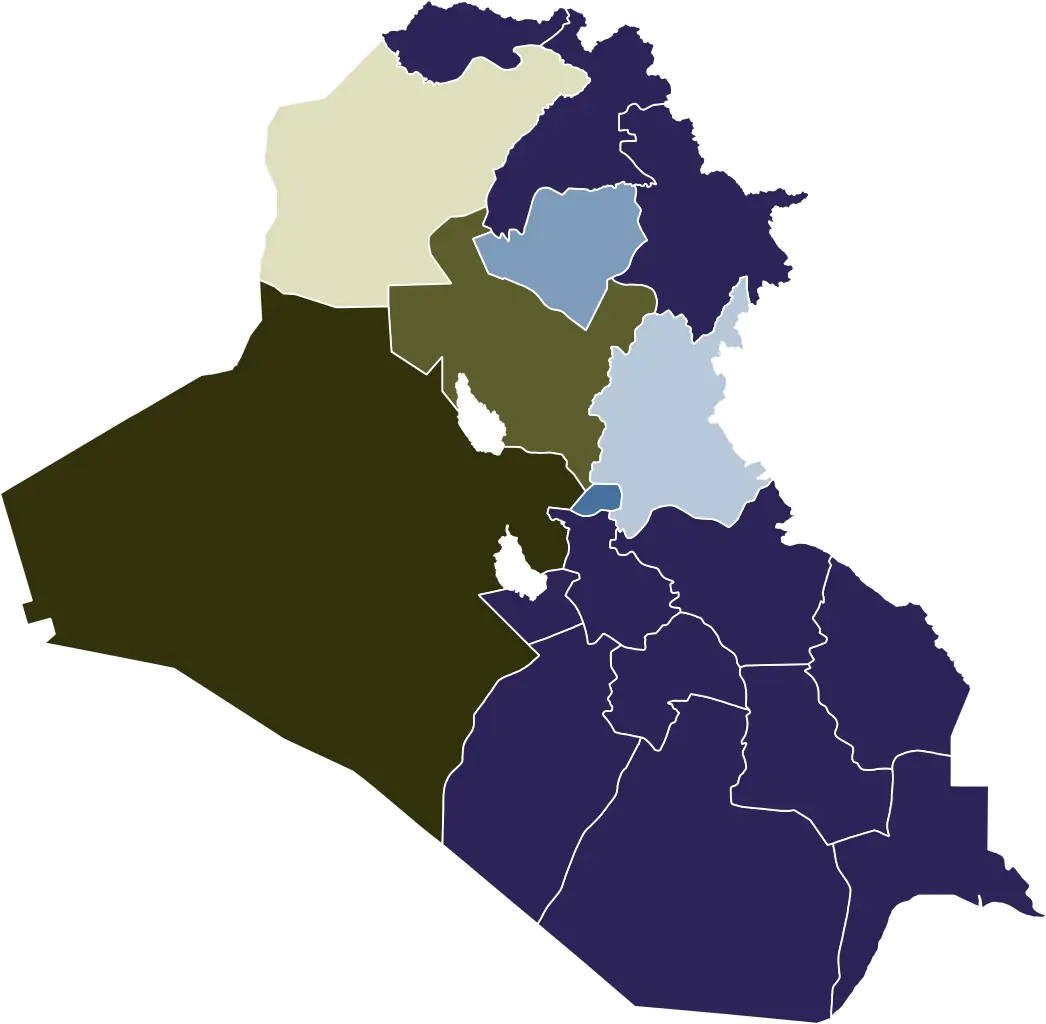 A Vector map illustration of Iraq.