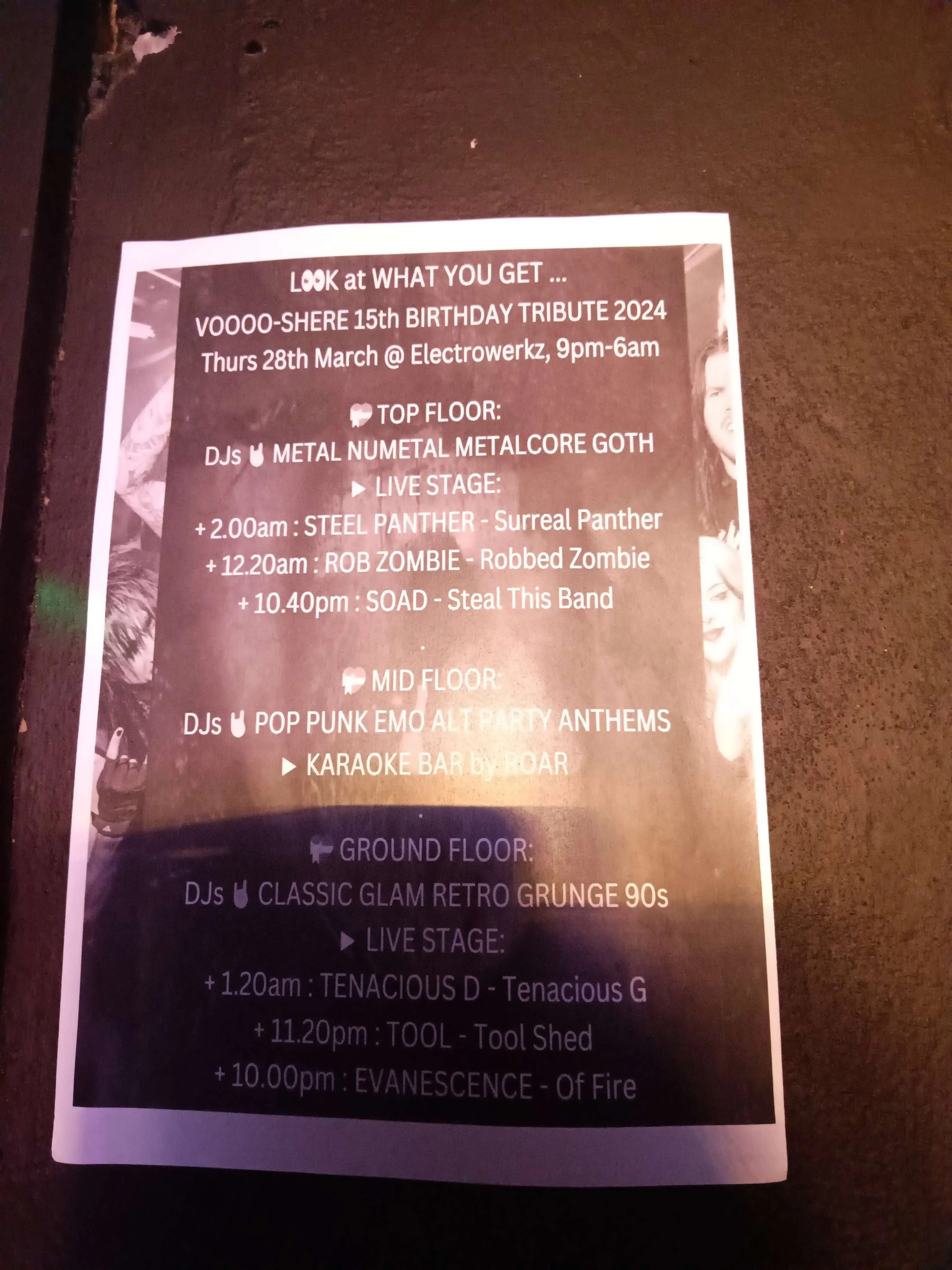 checking out a flyer