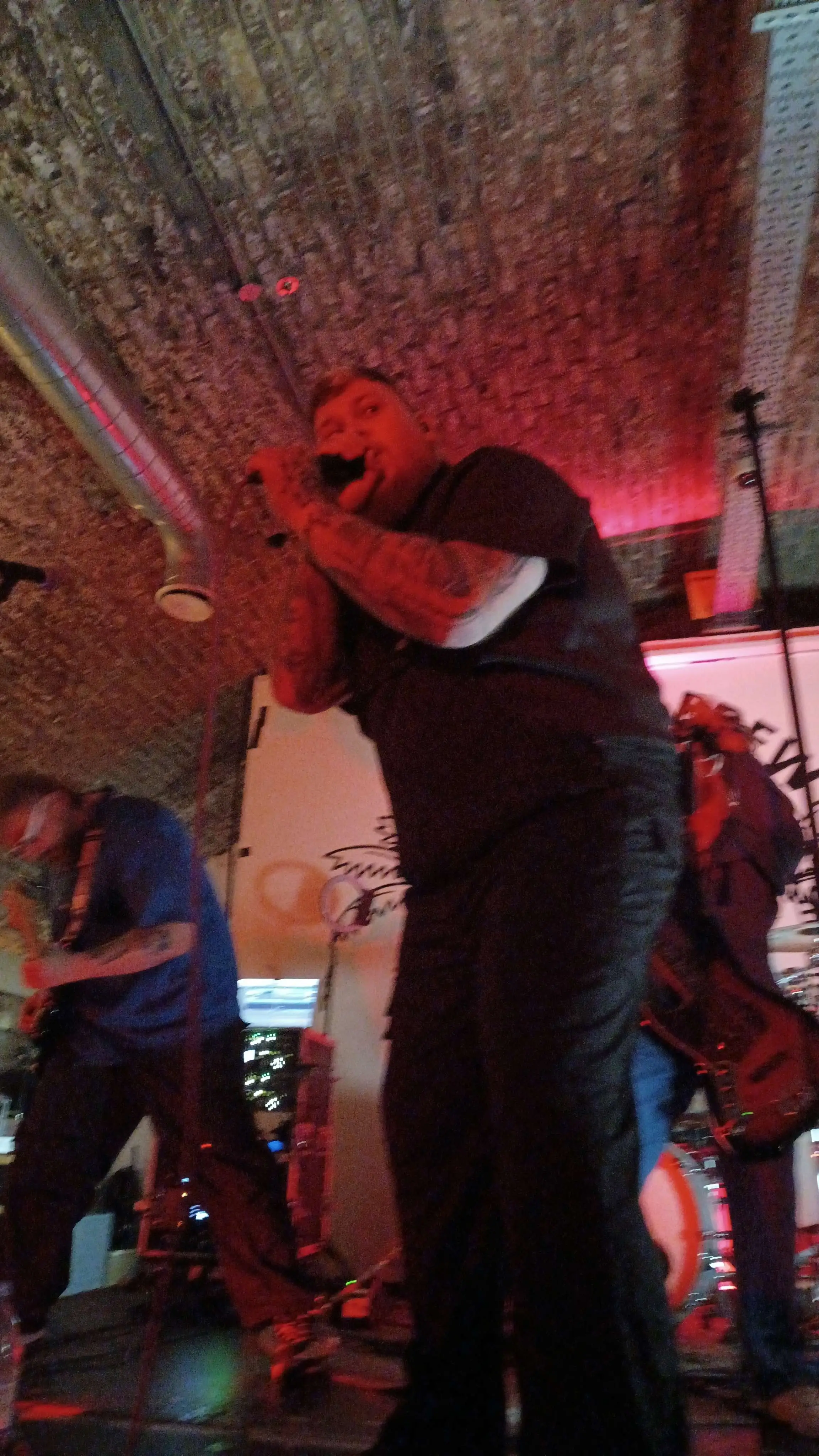 various performers singing into microphones