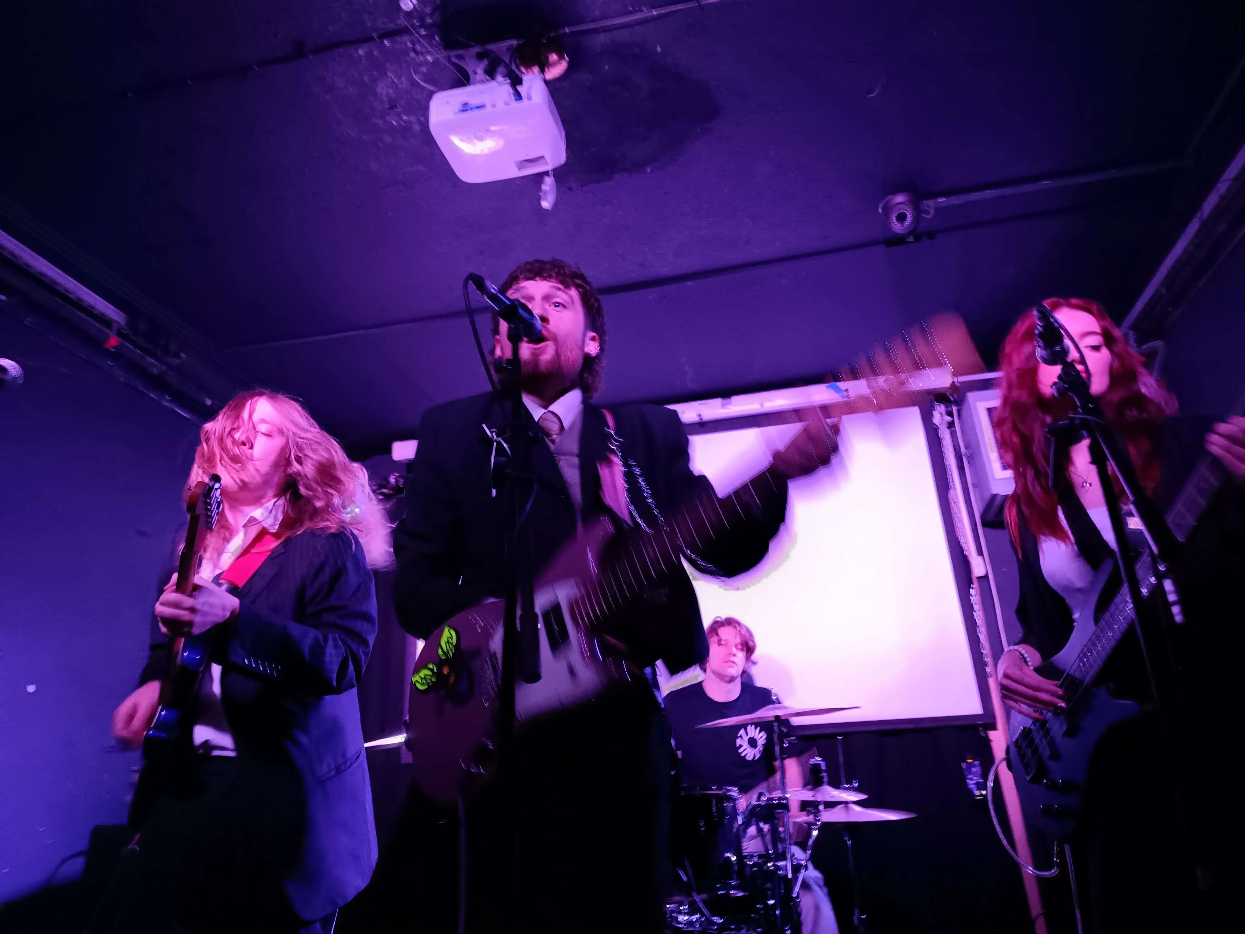 a close up of a claustrophobic stage