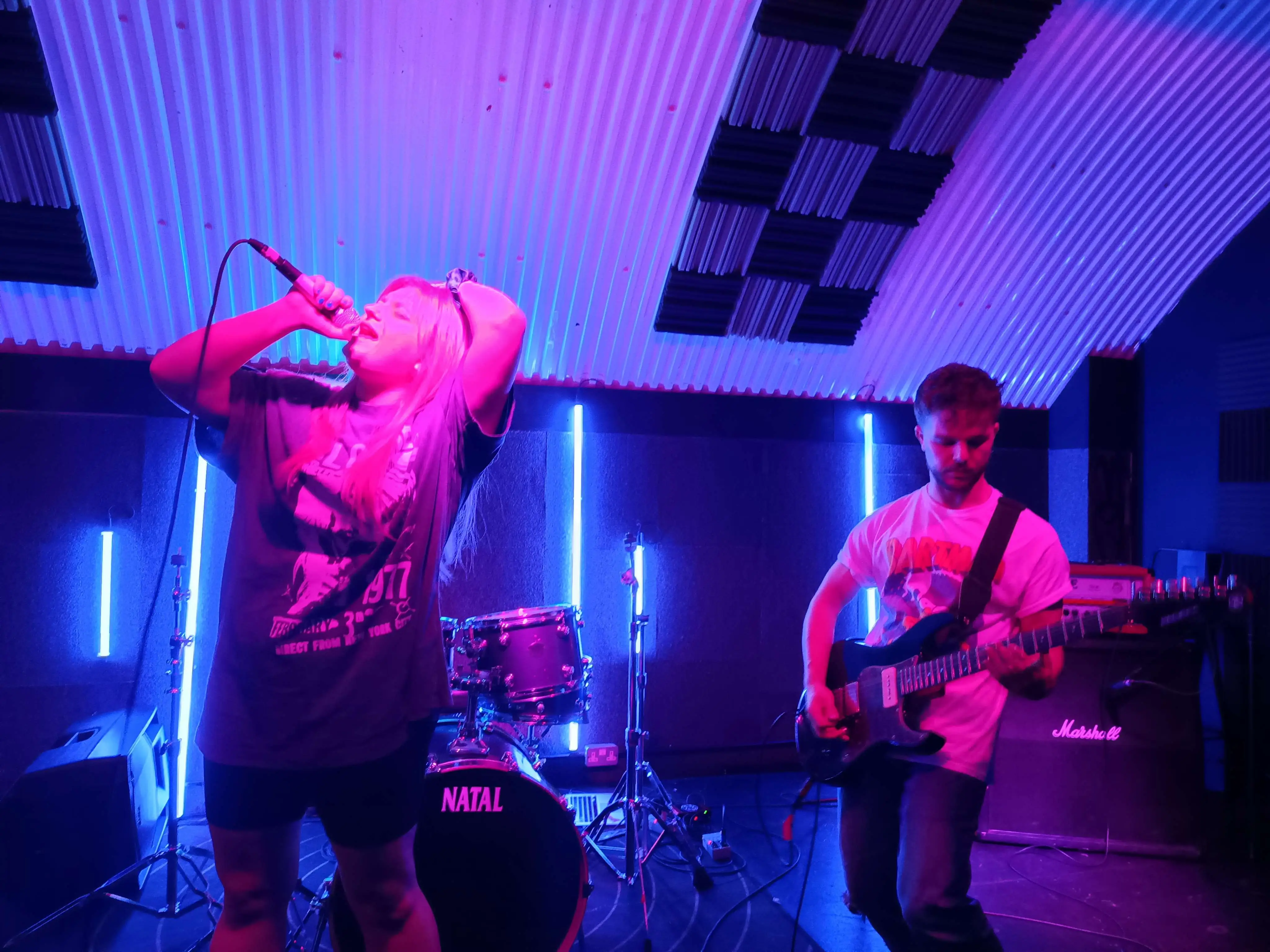 band performing on stage