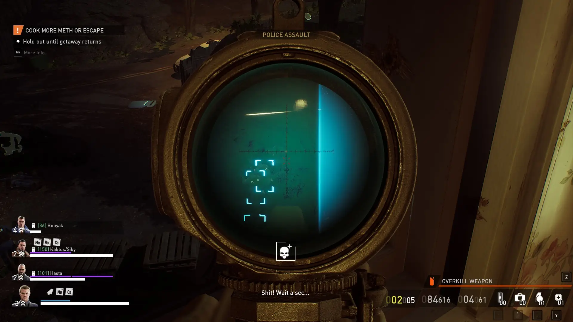 Aiming down a smart scope.