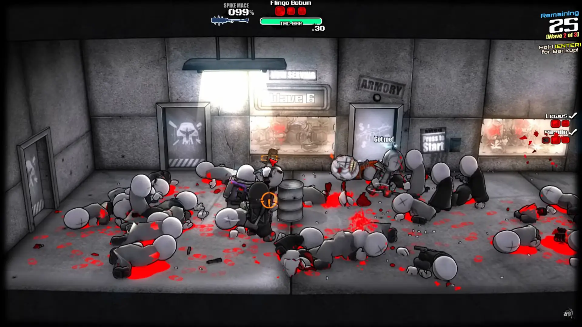 Masses of corpses in Madness Project Nexus