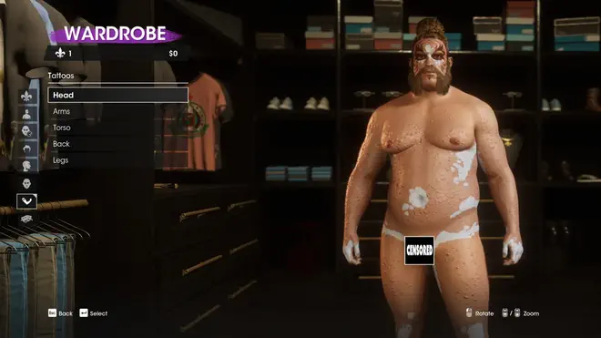 My character from the Saints Row reboot - Before adding clothes