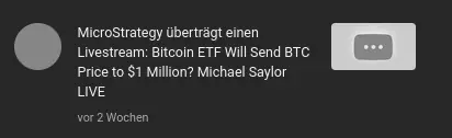 Sycra's channel notifications show him as 'MicroStrategy' promoting a BitCoin scam.