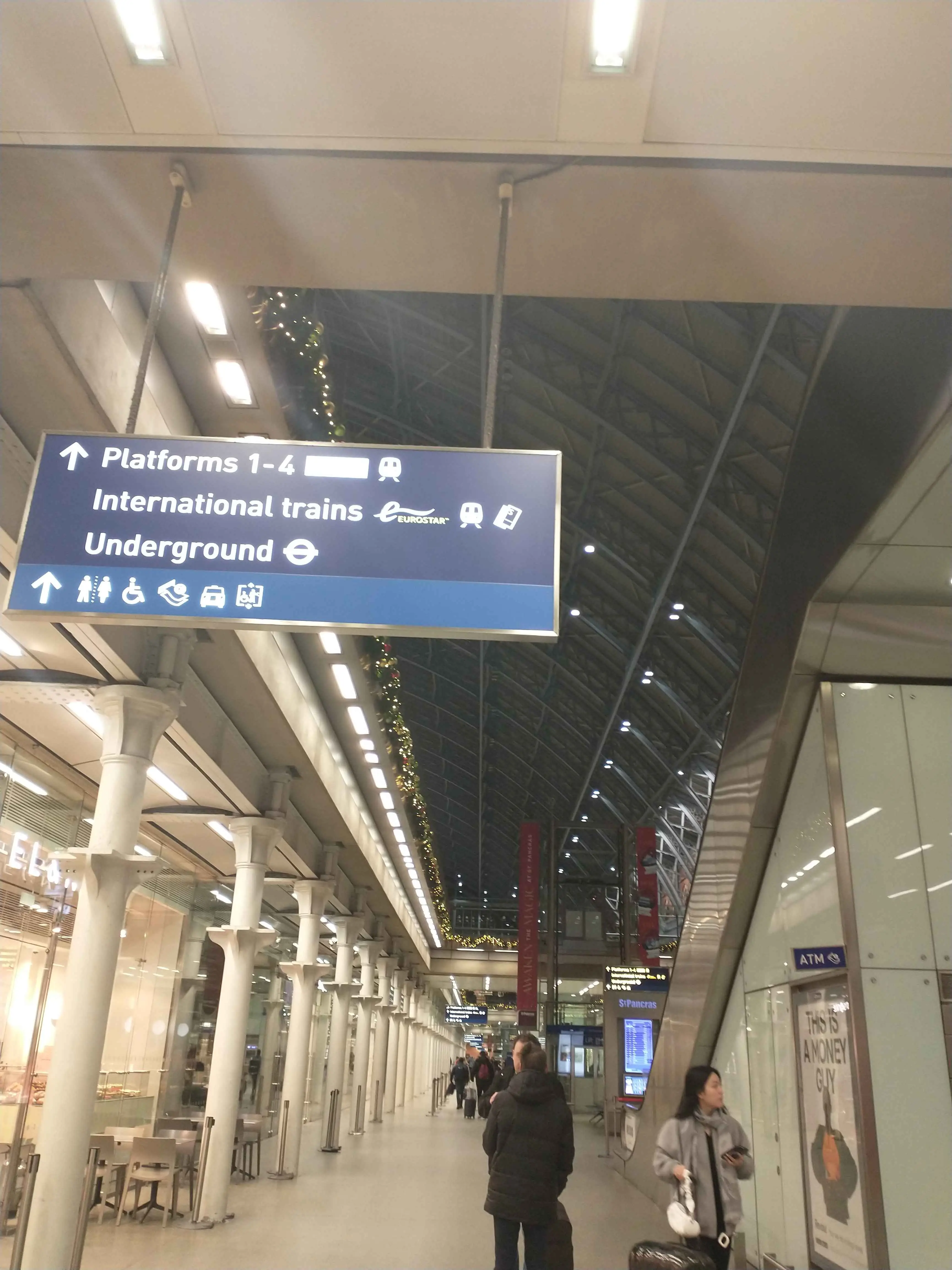 Eurostar at St Pancras International (UK) and Bruxelles-Midi, aka Brussel-Zuid or Brussels South (Belgium).