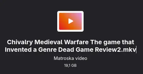 original movie file with a filesize of 19,1GB