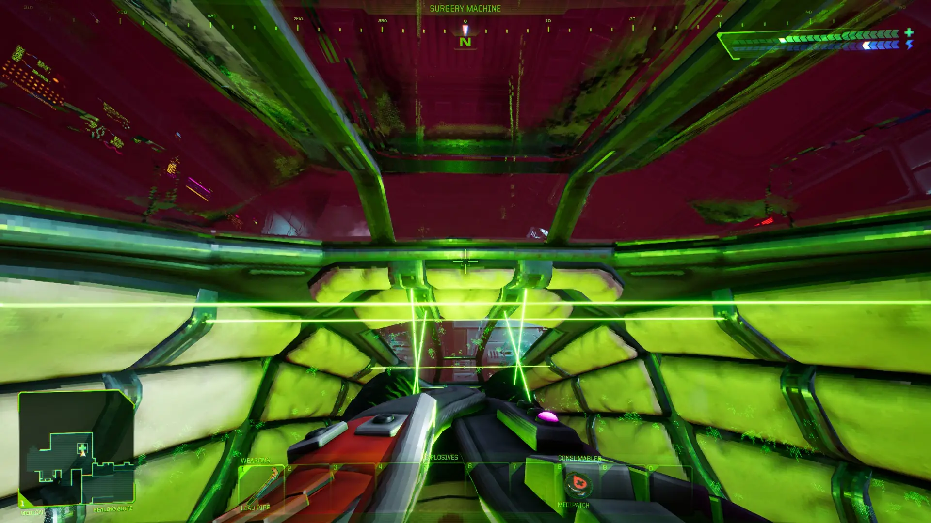 Colourful environments in System Shock Remake.