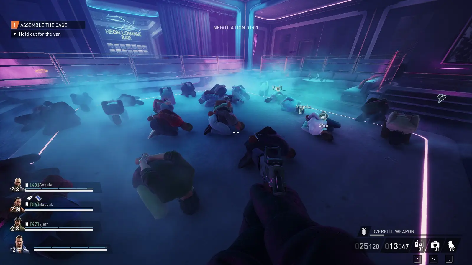 Hostage mechanics in PayDay 3