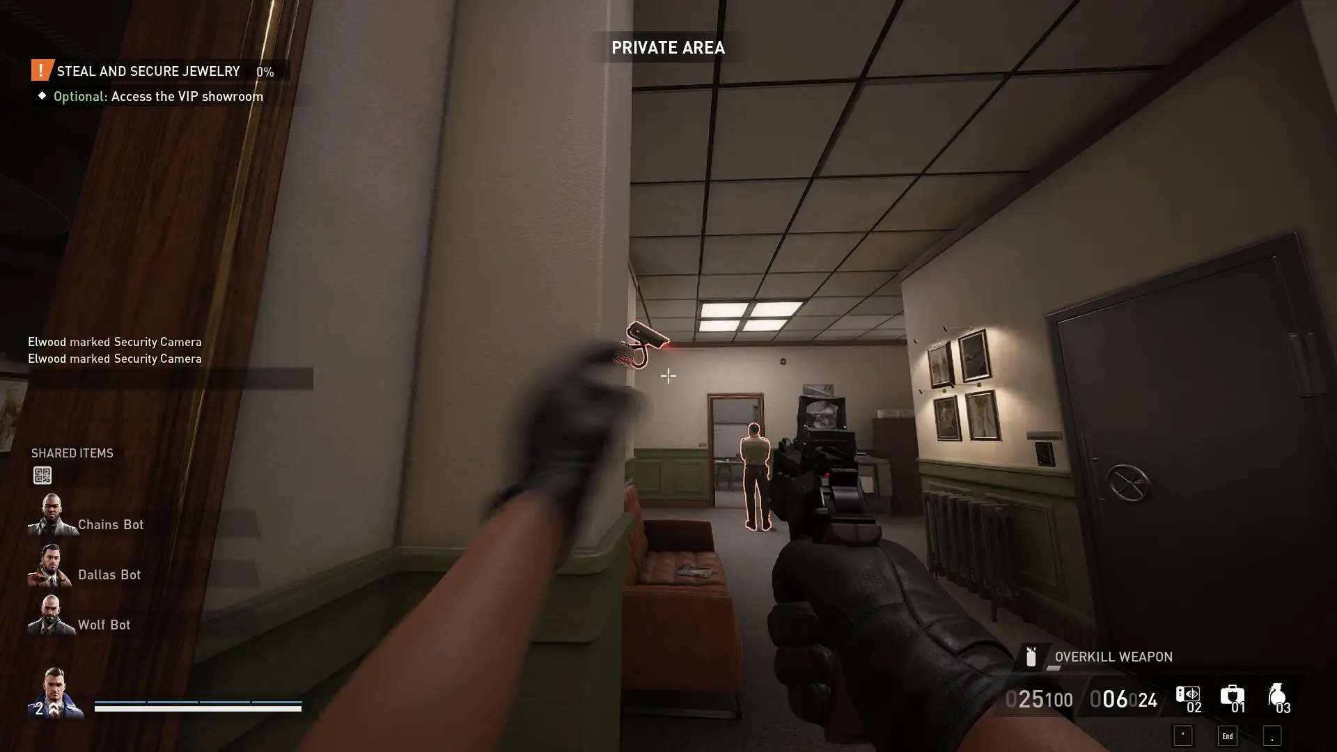 spotting enemies in PayDay 3