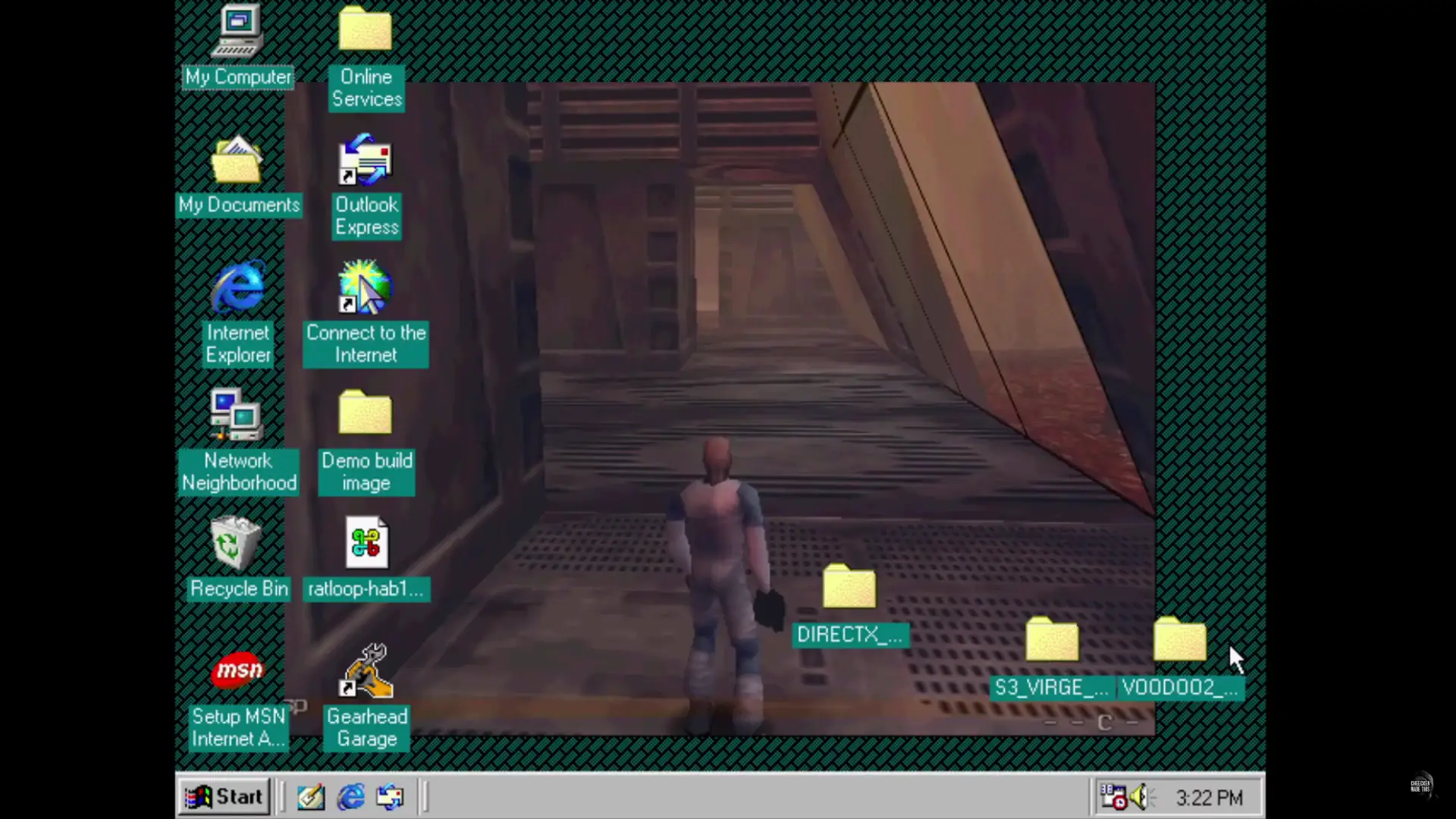 checking out an emulated Windows 1998